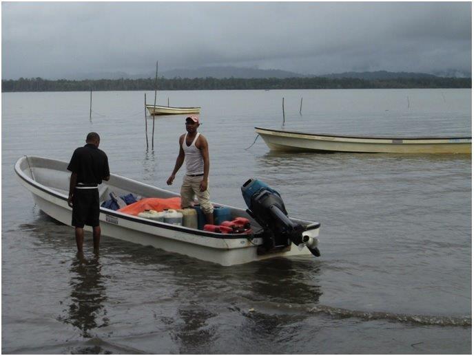 1. Preparing the dinghy at Kerema.jpg